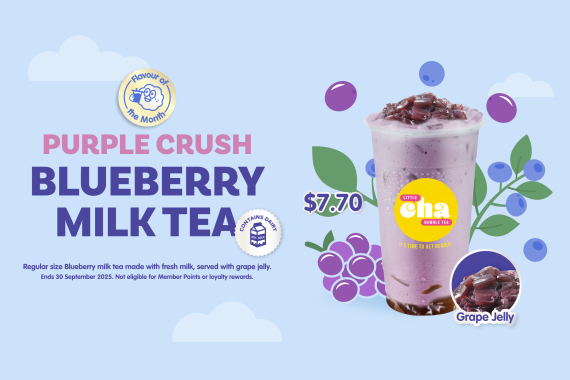 PURPLE CRUSH BLUEBERRY MILK TEA